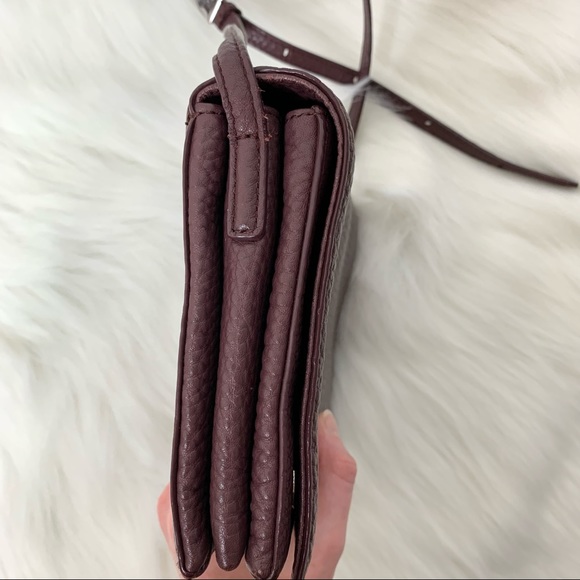 Aritzia Auxiliary Calisch Crossbody Bag Maroon - Picture 15 of 16